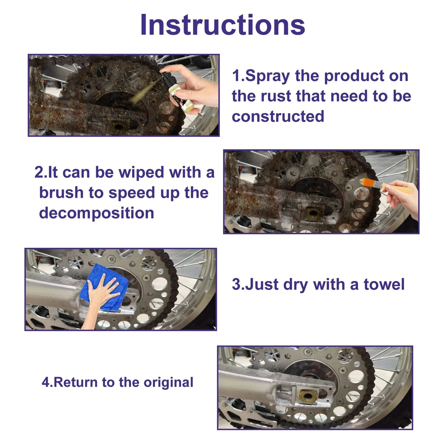 Anti Spray For Metal Car Rust Stopper Stops Existing Rust And Corrosion Long Lasting Protection Prevents Future Rust